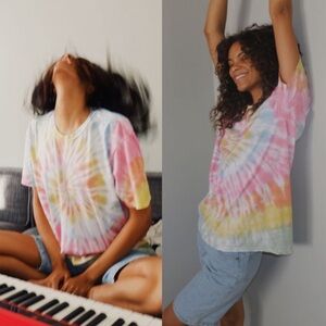 Project Social T Los Angeles x Urban Outfitters Oversized Tie-Dye Tee Medium